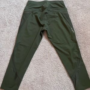 Hylete Army Green Crop Leggings